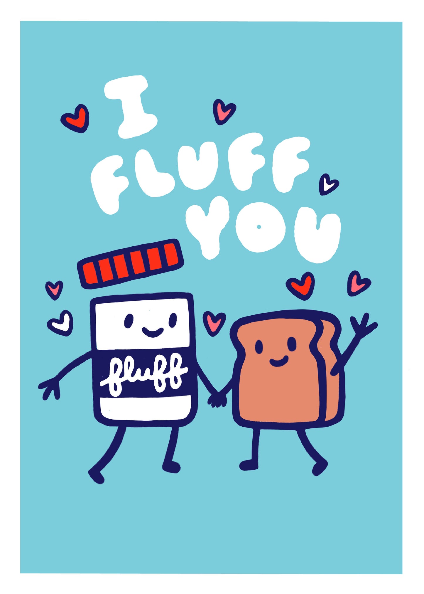 Fluff I Fluff You Greeting Card