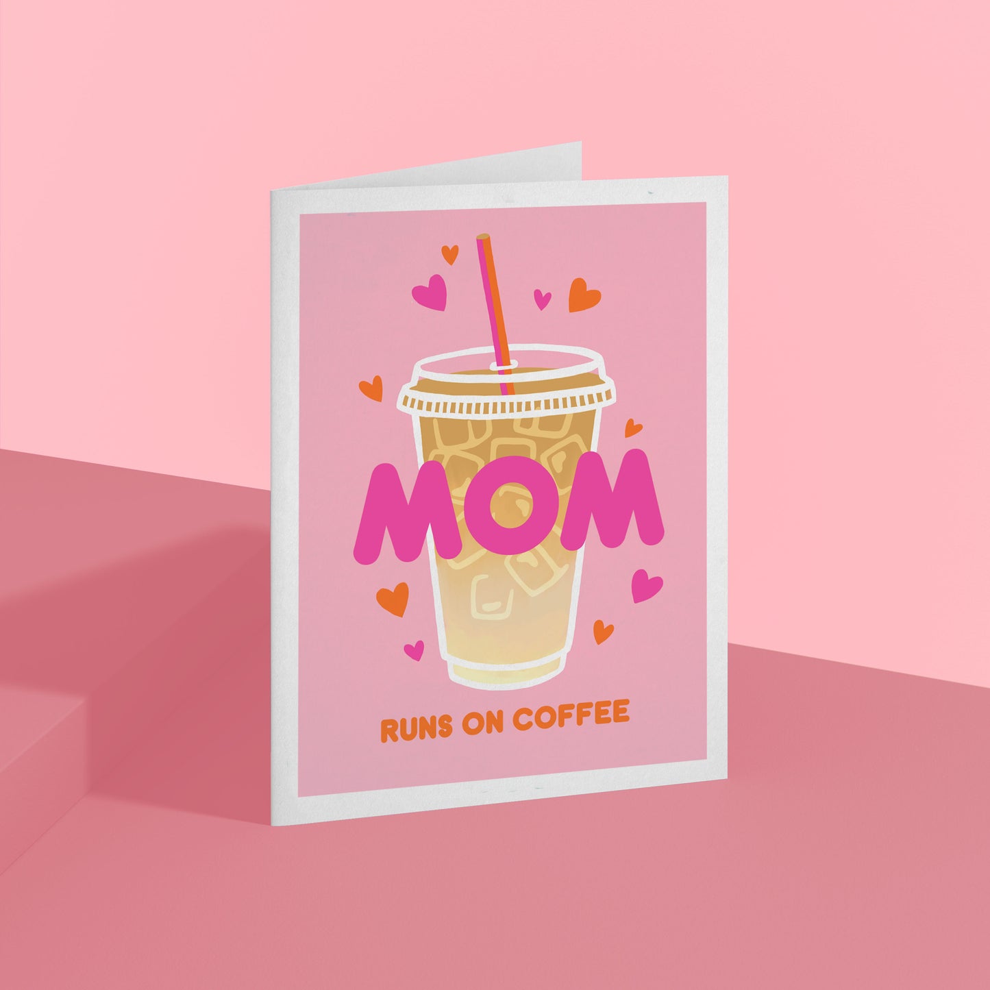 Mom Runs on Coffee Mother's Day Card