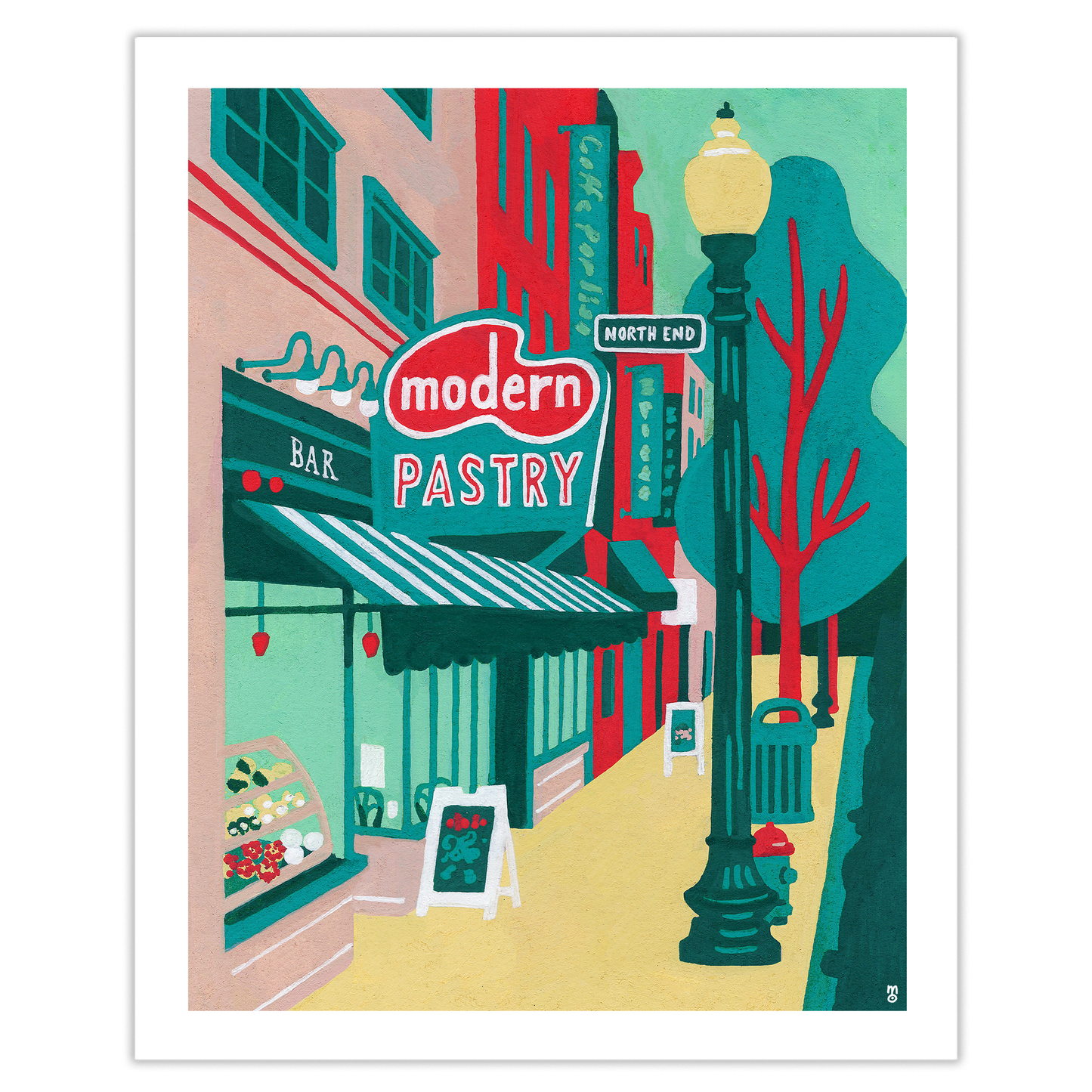 Modern Pastry in the North End Art Print