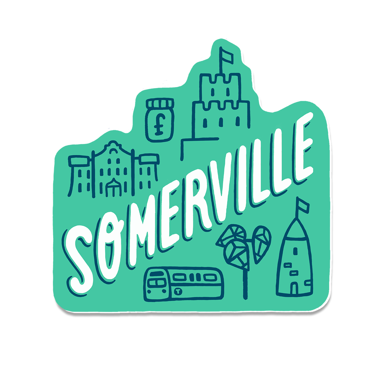 Somerville Vinyl Sticker