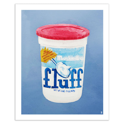 Fluff Watercolor Art Print