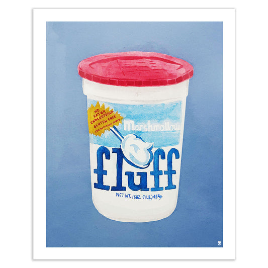 Fluff Watercolor Art Print