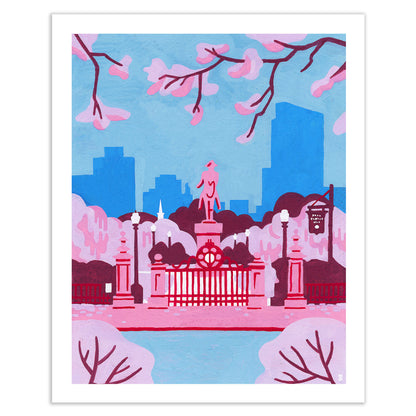 Boston Public Gardens Art Print