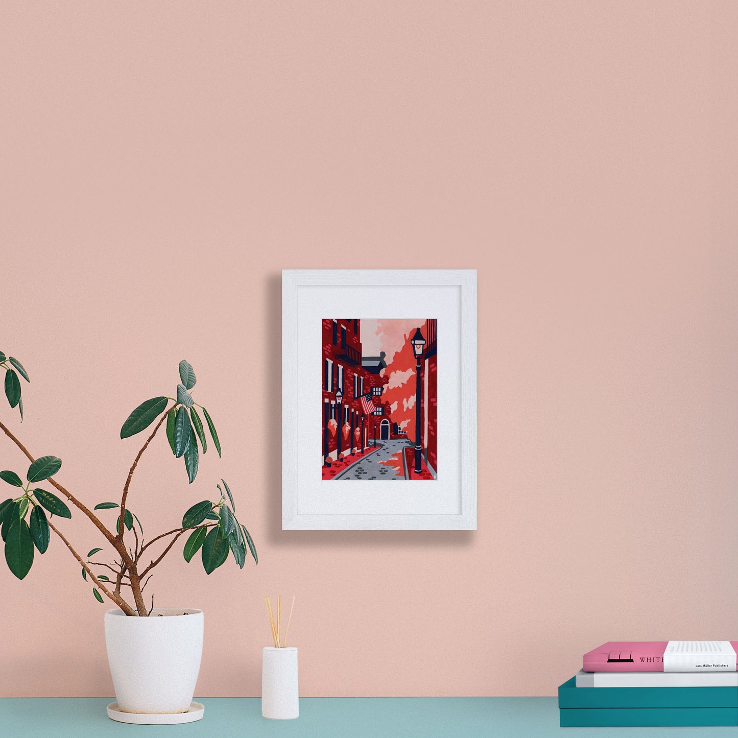 Beacon Hill Acorn Street Art Print