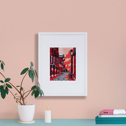 Beacon Hill Acorn Street Art Print
