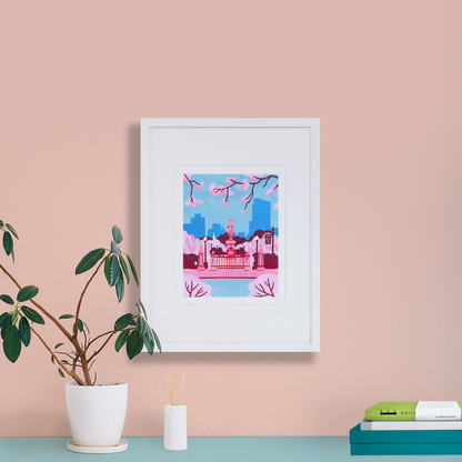 Boston Public Gardens Art Print