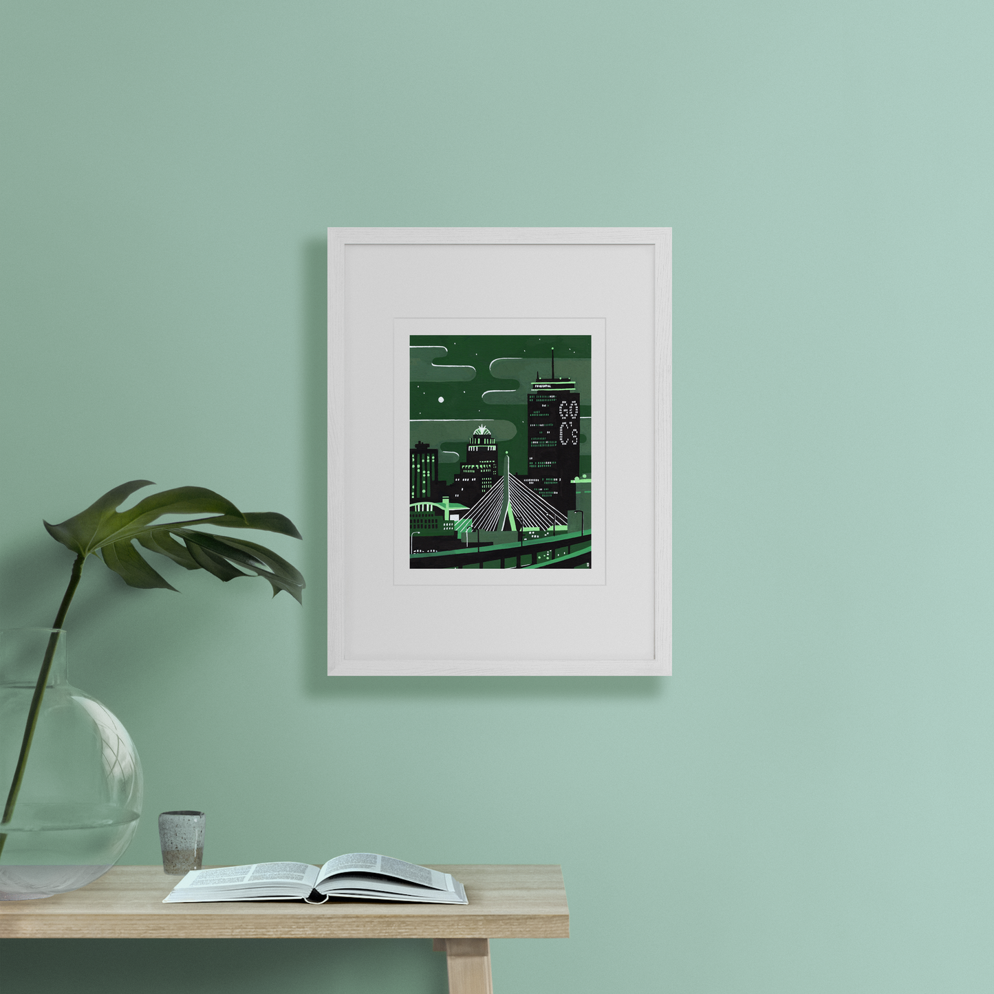 Go Celtic's – Prudential Center Night Art Print