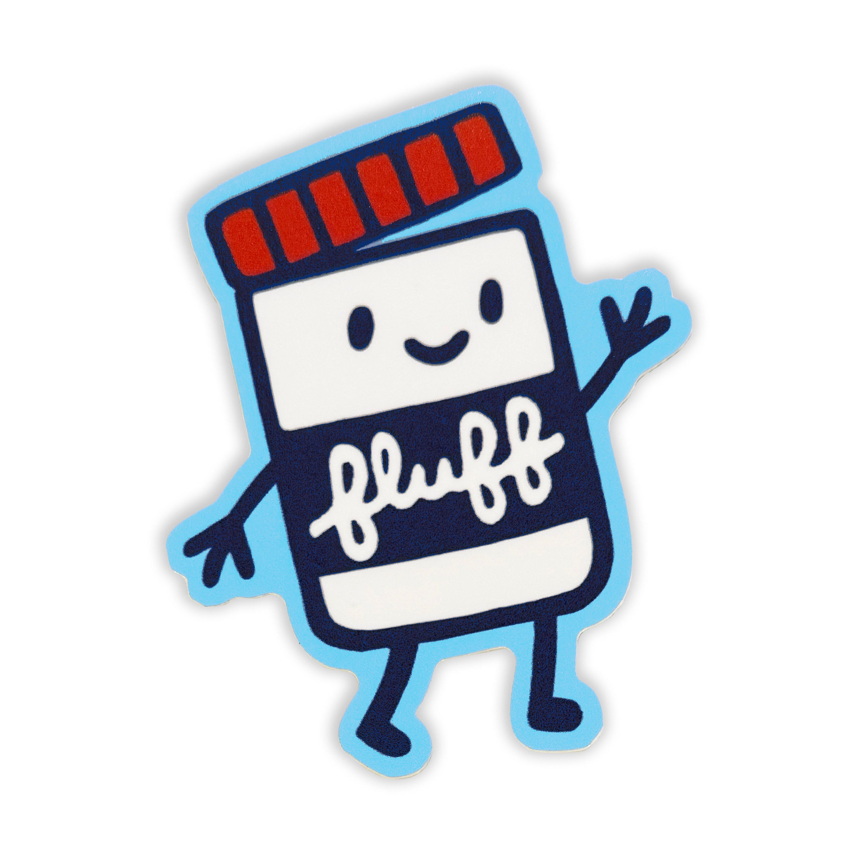 Fluff Jar - Fluff Friends Sticker – ohelloboston