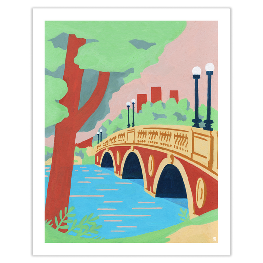 Over the Charles, Cambridge Art Print