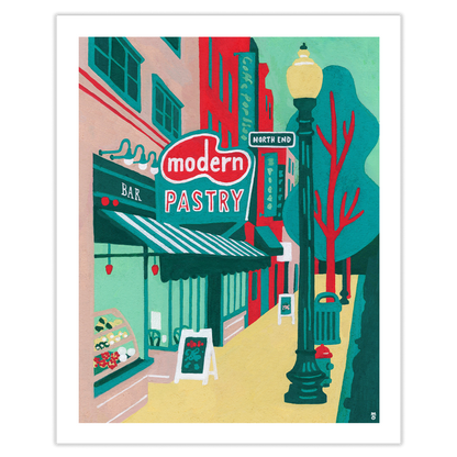 Modern Pastry in the North End Art Print
