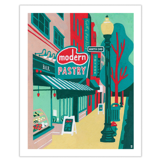 Modern Pastry in the North End Art Print