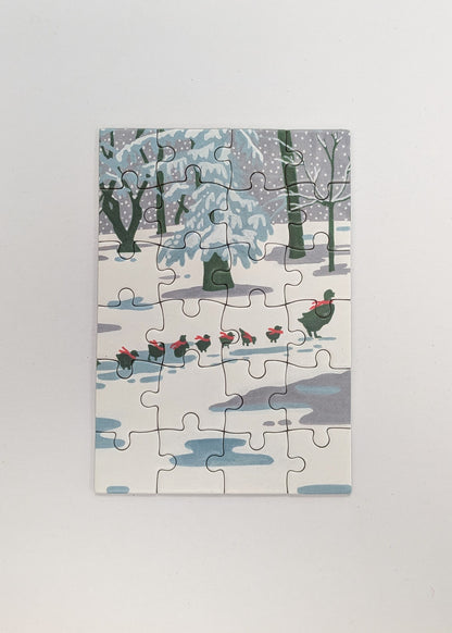 Ducklings in the Snow 24pc. Mini Puzzle