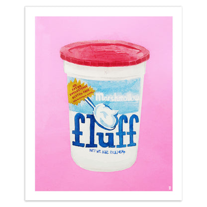 Fluff Watercolor Art Print
