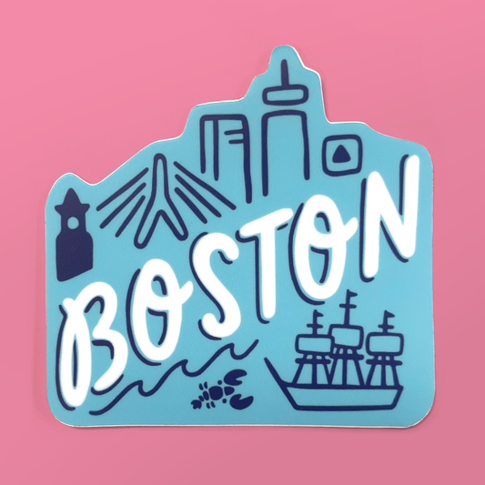 Boston City Vinyl Sticker