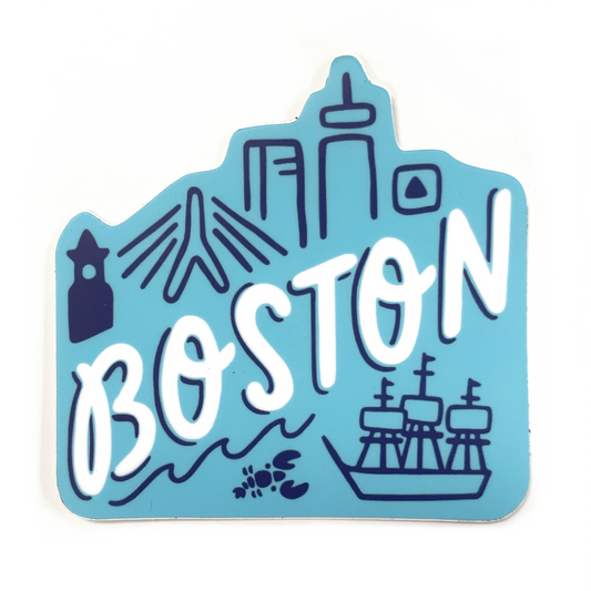 Boston City Vinyl Sticker