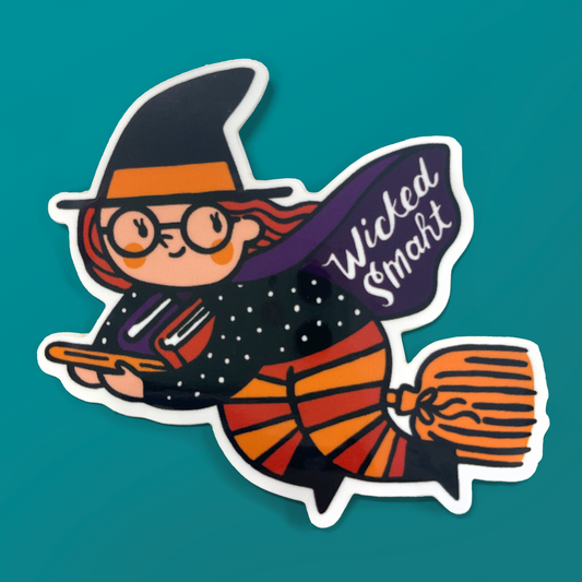 Wicked Smaht Witch Vinyl Sticker