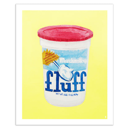 Fluff Watercolor Art Print