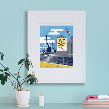 Boston Sand and Gravel Art Print