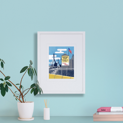Boston Sand and Gravel Art Print