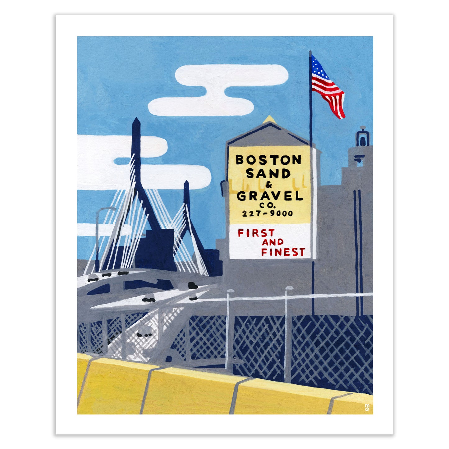 Boston Sand and Gravel Art Print