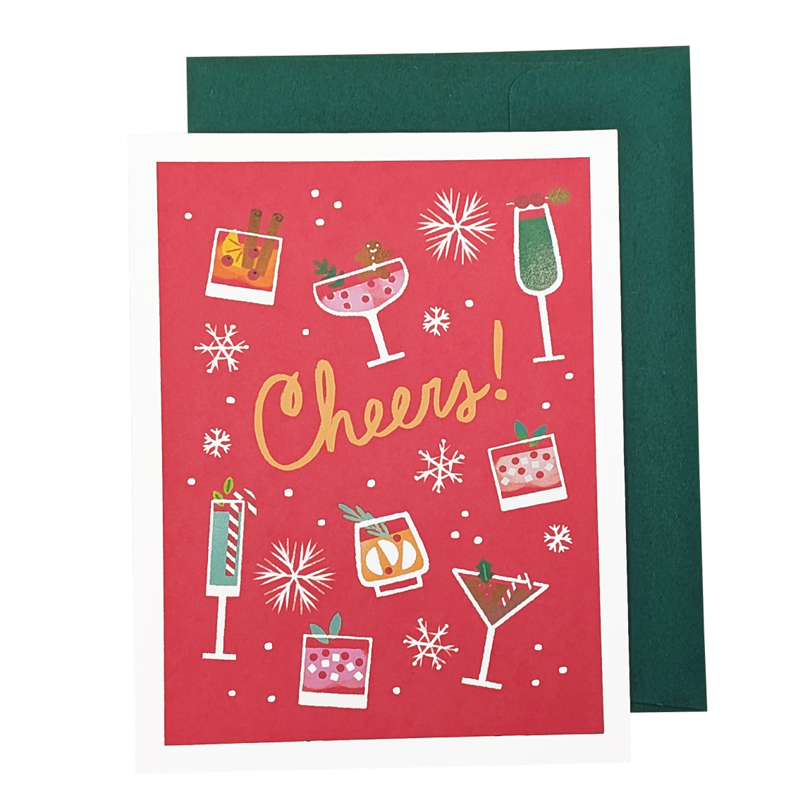 Cheers! Festive Cocktails Holiday Card